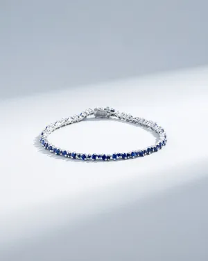 La Fantaisie Cosmic Dark Blue Sapphire Tennis Bracelet