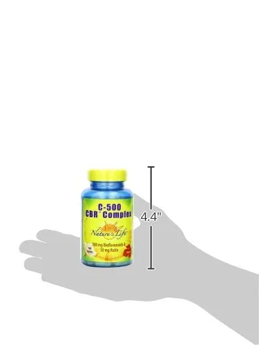 La vida de la naturaleza C500 CBR xommon, 500 mg bioflavonoids &amp; 50 mg Rutin, 100 tabletas