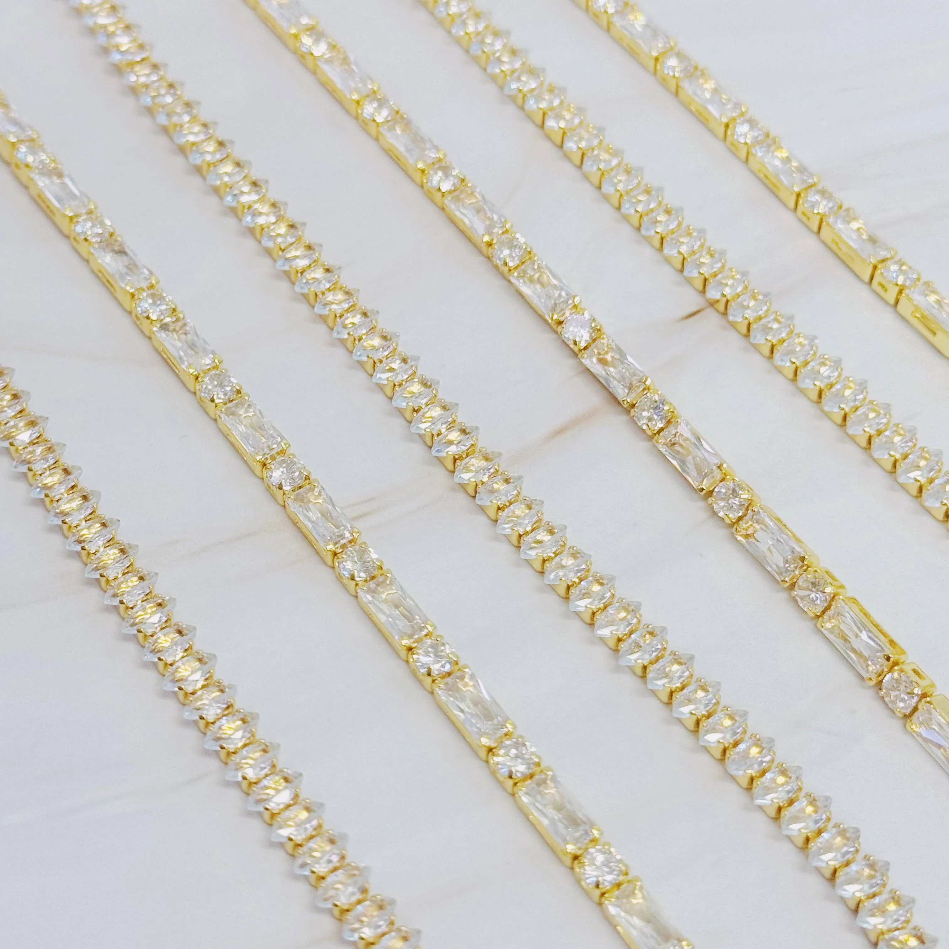 Lawry Marquise Cut Sparkle Tennis Necklace