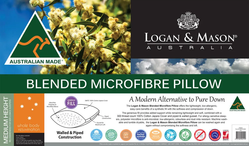 Logan & Mason BLENDED MICROFIBRE PILLOW