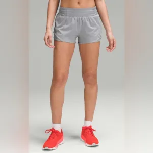 Lululemon Hotty Hot High-Rise Lined Short 2.5&quot; Rhino Grey