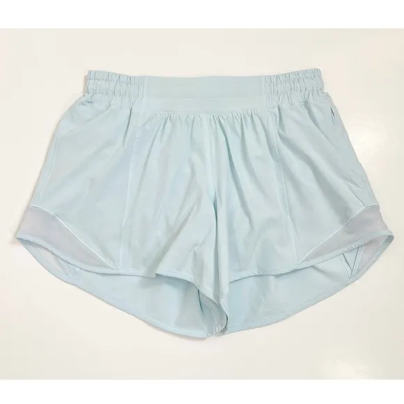 Lululemon Hotty Hot Low-Rise Lined Short 4&quot; Powder Blue