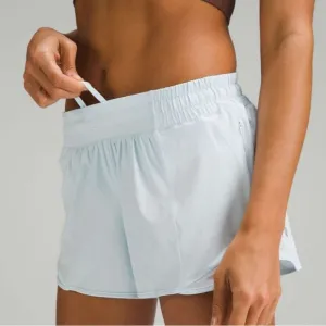 Lululemon Hotty Hot Low-Rise Lined Short 4&quot; Powder Blue