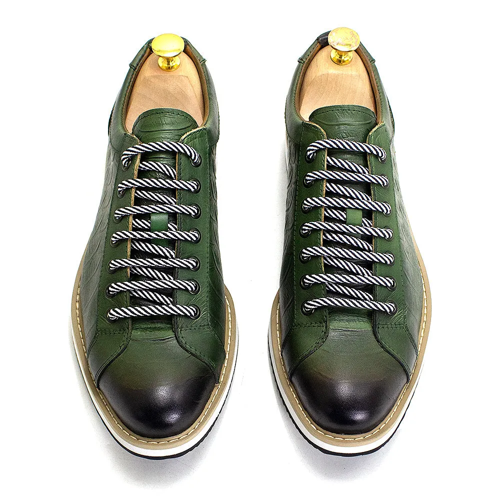Men Casual Shoes Real Cow Leather Flat Shoes