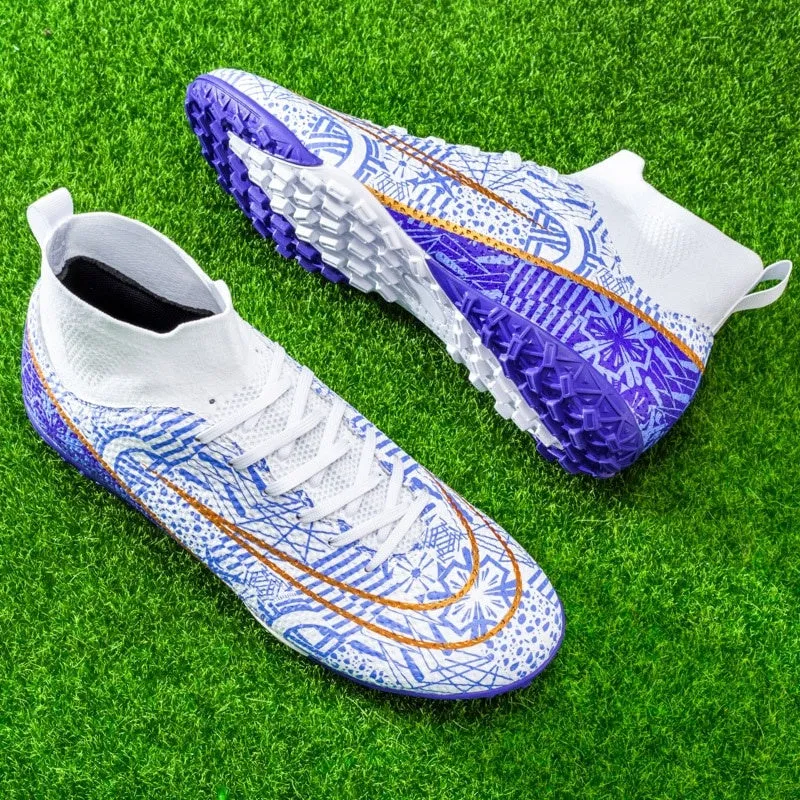 Men High Top Soccer Shoes FG/TF Sneakers