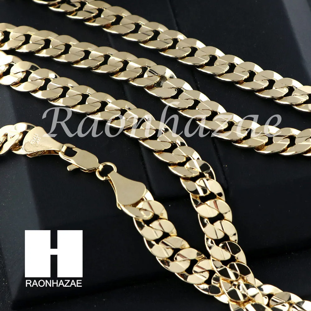 MEN HIP HOP DOG TAG TENNIS CHAIN DIAMOND CUT 30" CUBAN LINK CHAIN S51