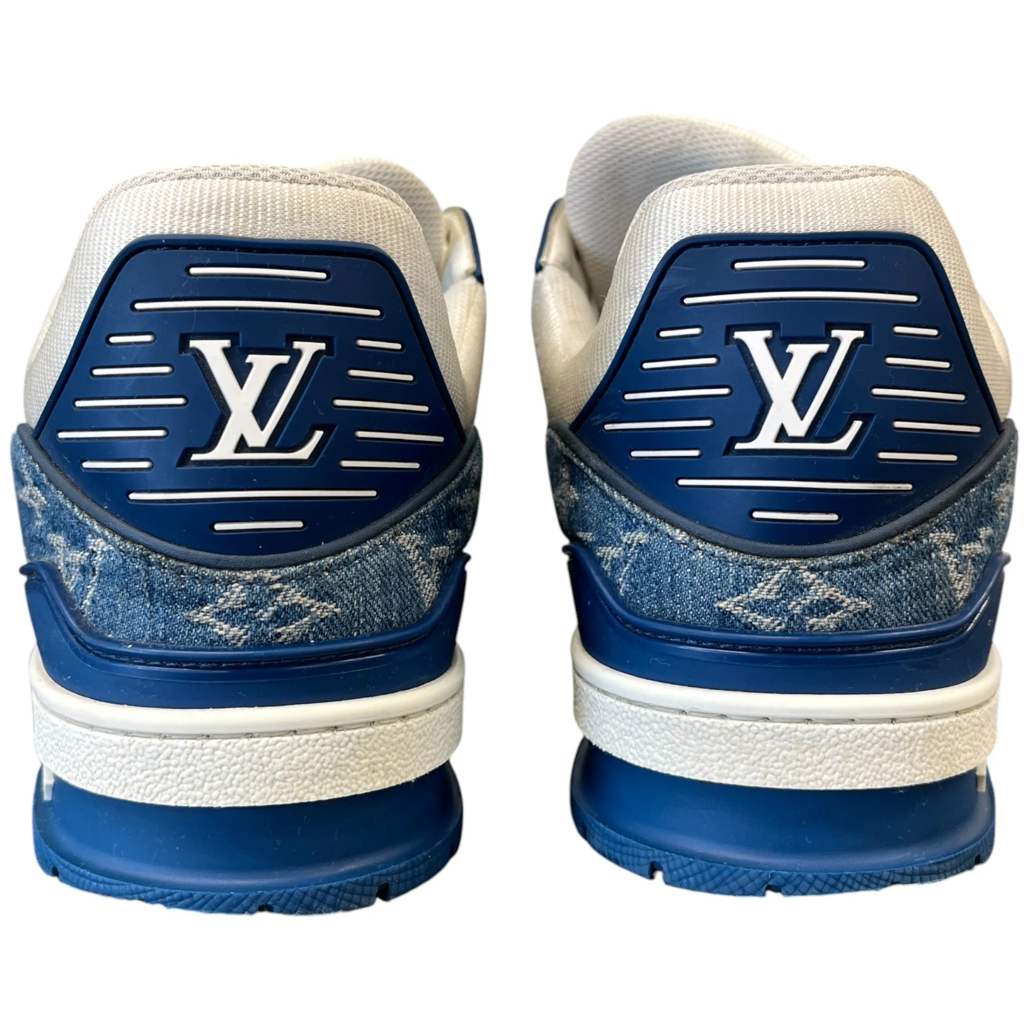 Men's Lv Denim Low Trainers Blue Size EU 42.5 / UK 8.5