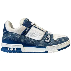 Men's Lv Denim Low Trainers Blue Size EU 42.5 / UK 8.5