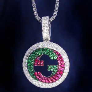 Men's Sterling Silver  Lil Pump Rapper Designer Pendant.