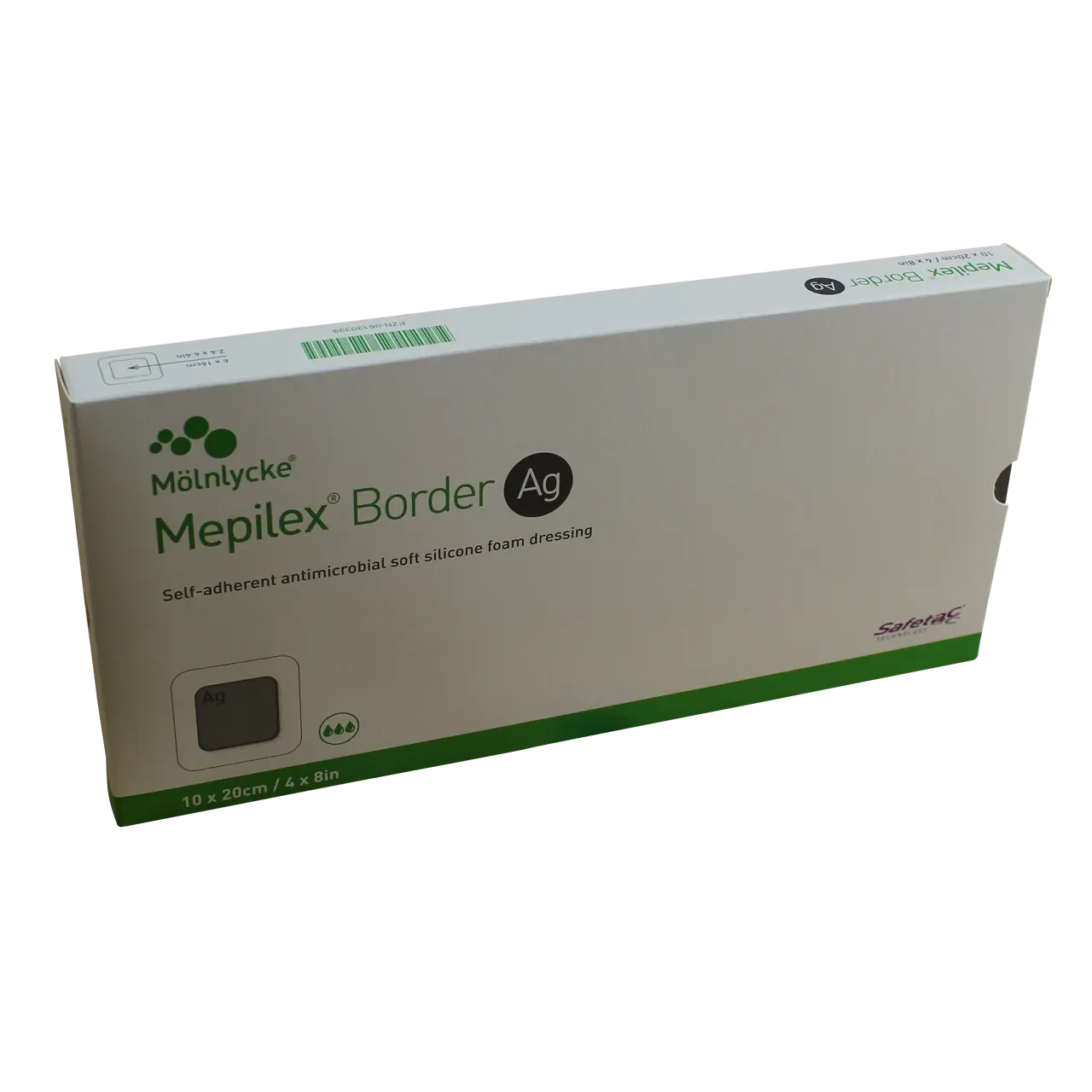 Mepilex Border Ag Self-adherent Antimicrobial Soft Silicone Foam Dressing