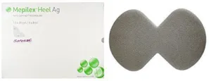 Mepilex HEEL AG 15cm x 22cm Bordered Silver Foam Dressings