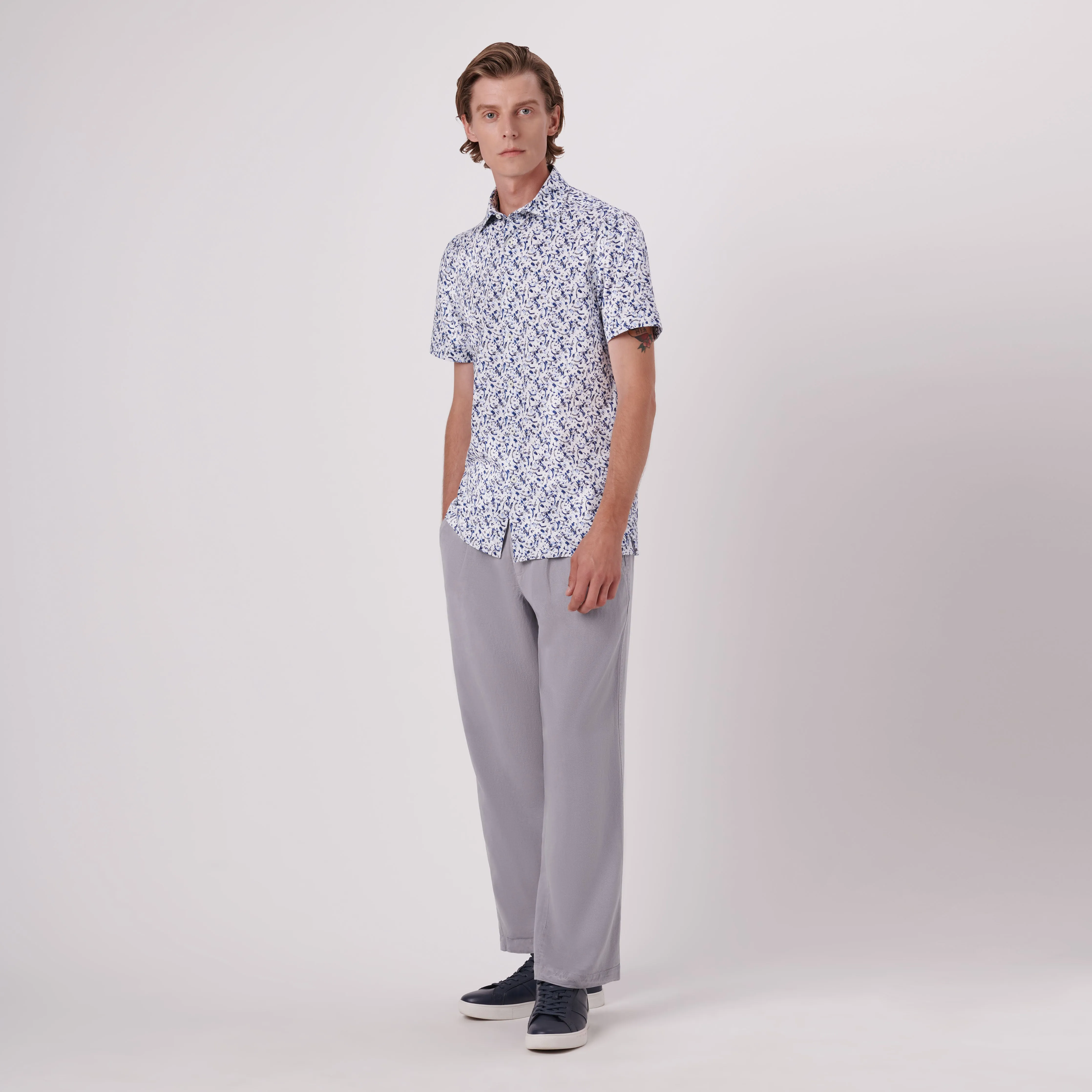 Milo Abstract Print OoohCotton Short Sleeve Shirt