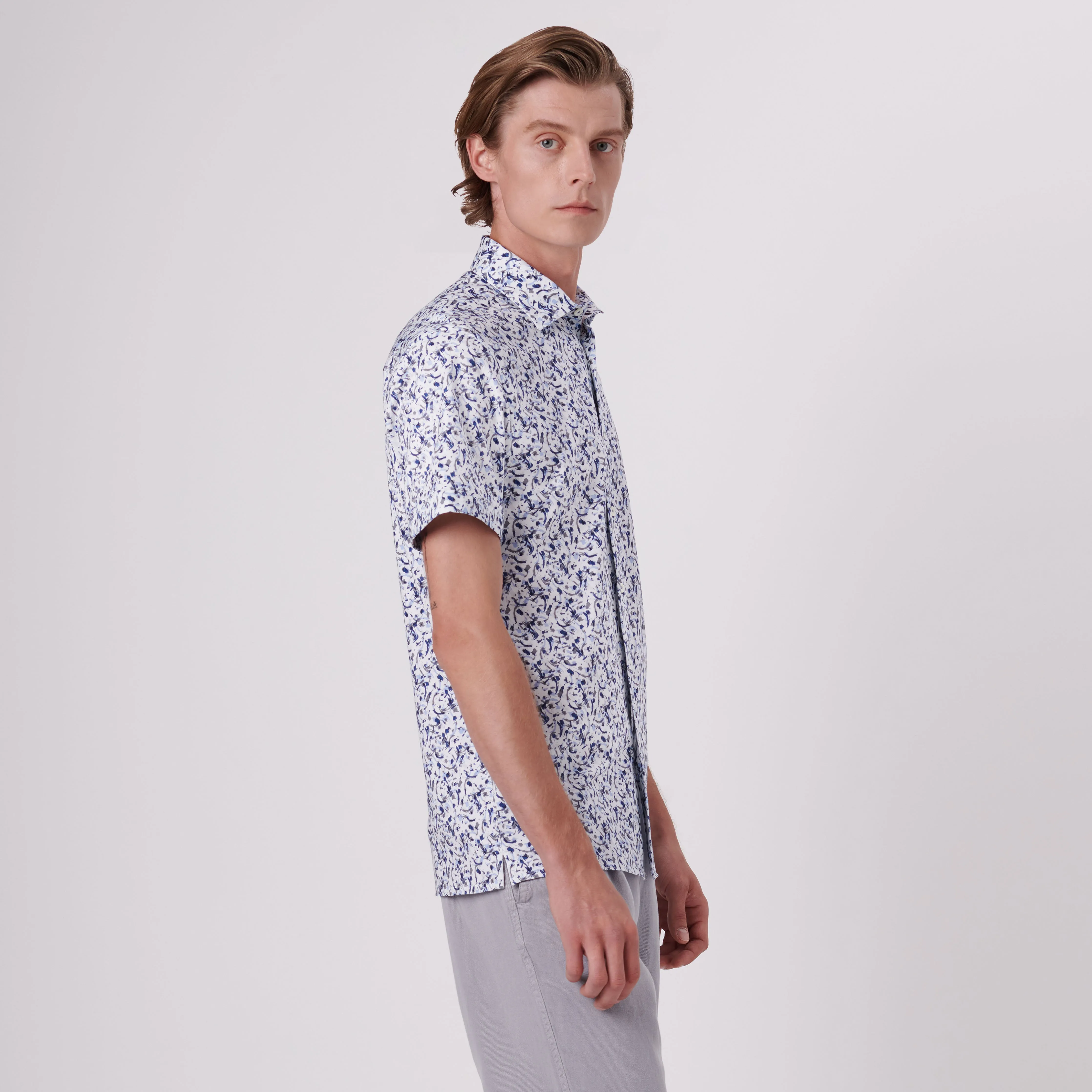 Milo Abstract Print OoohCotton Short Sleeve Shirt