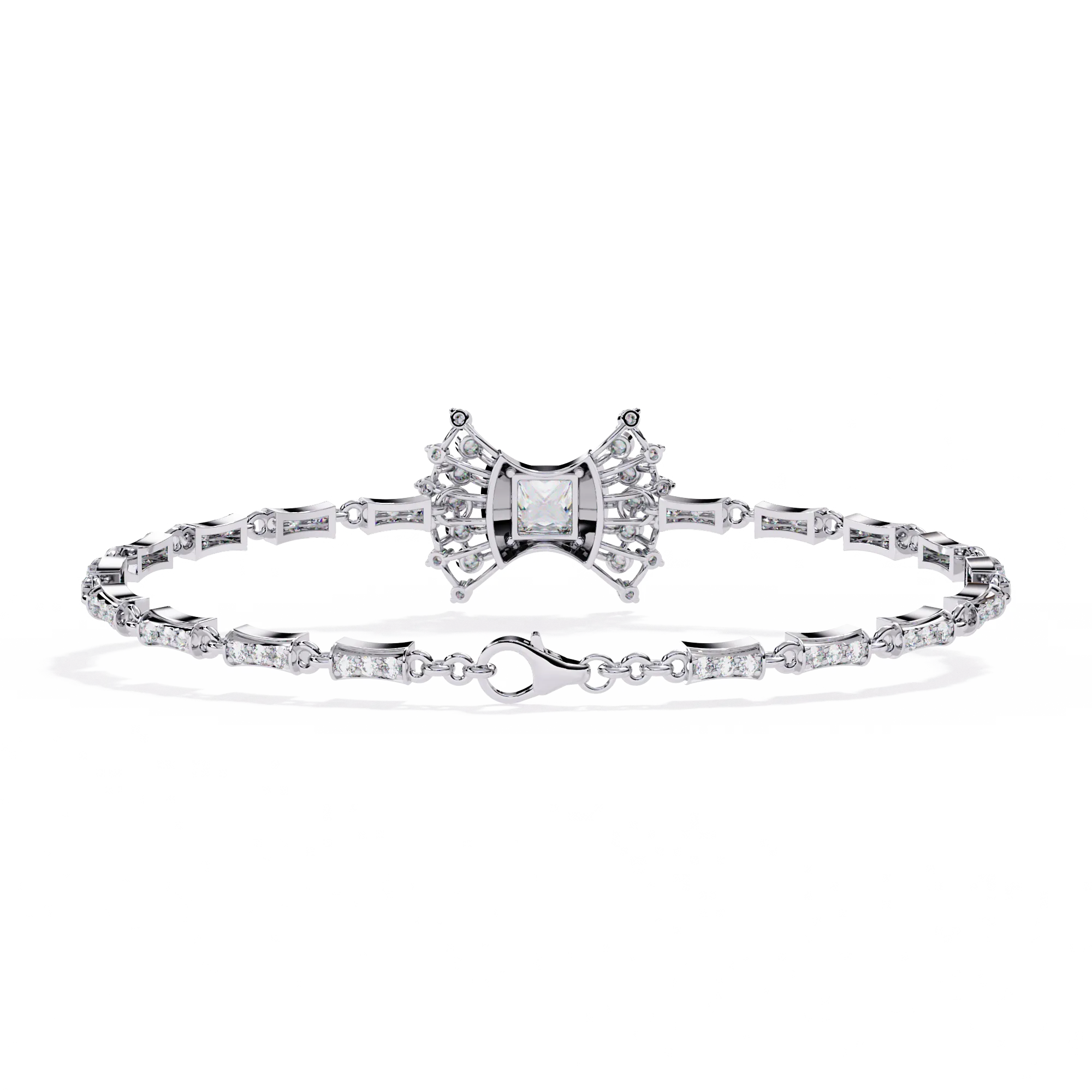 Mixed-Cut Tennis Bracelet
