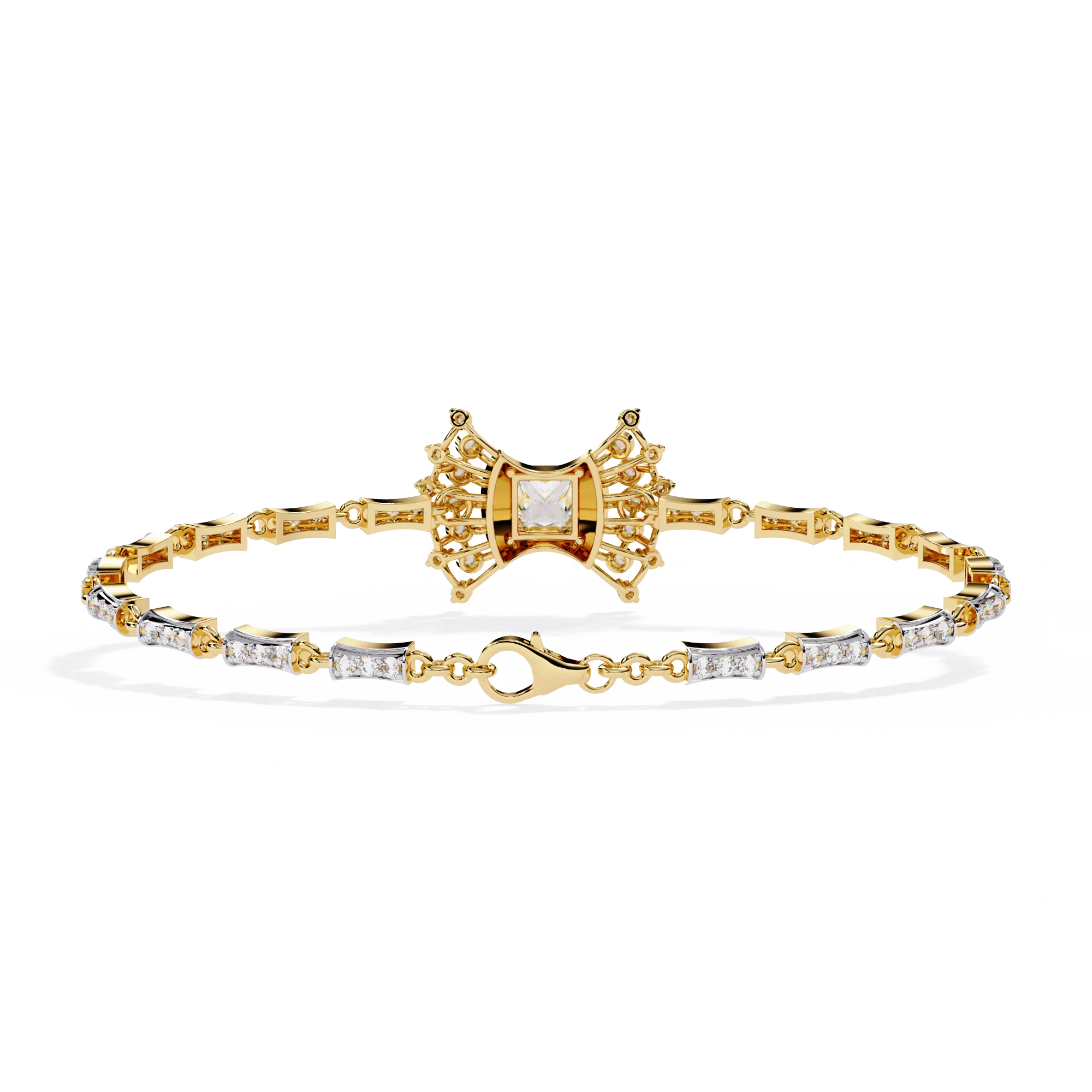 Mixed-Cut Tennis Bracelet
