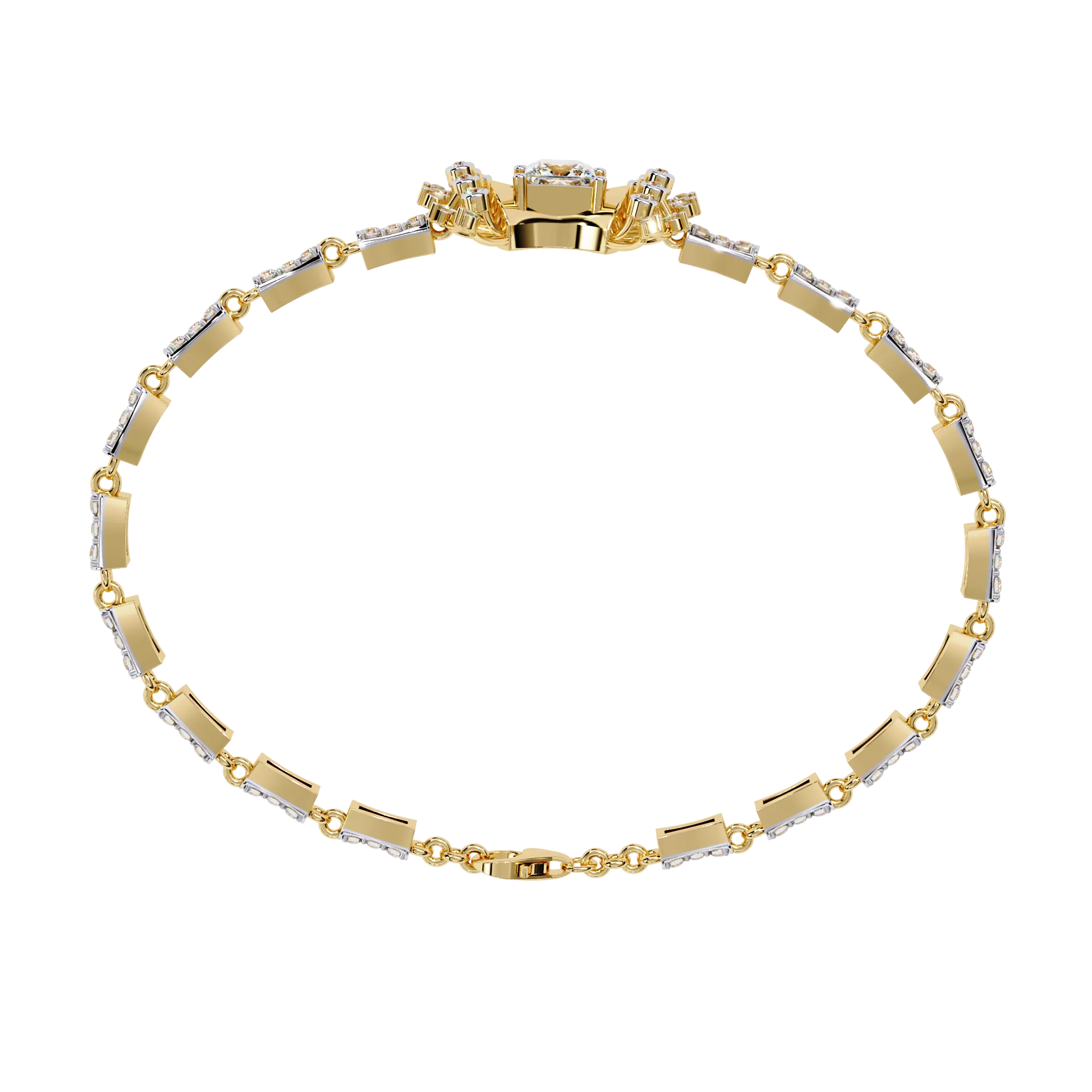 Mixed-Cut Tennis Bracelet