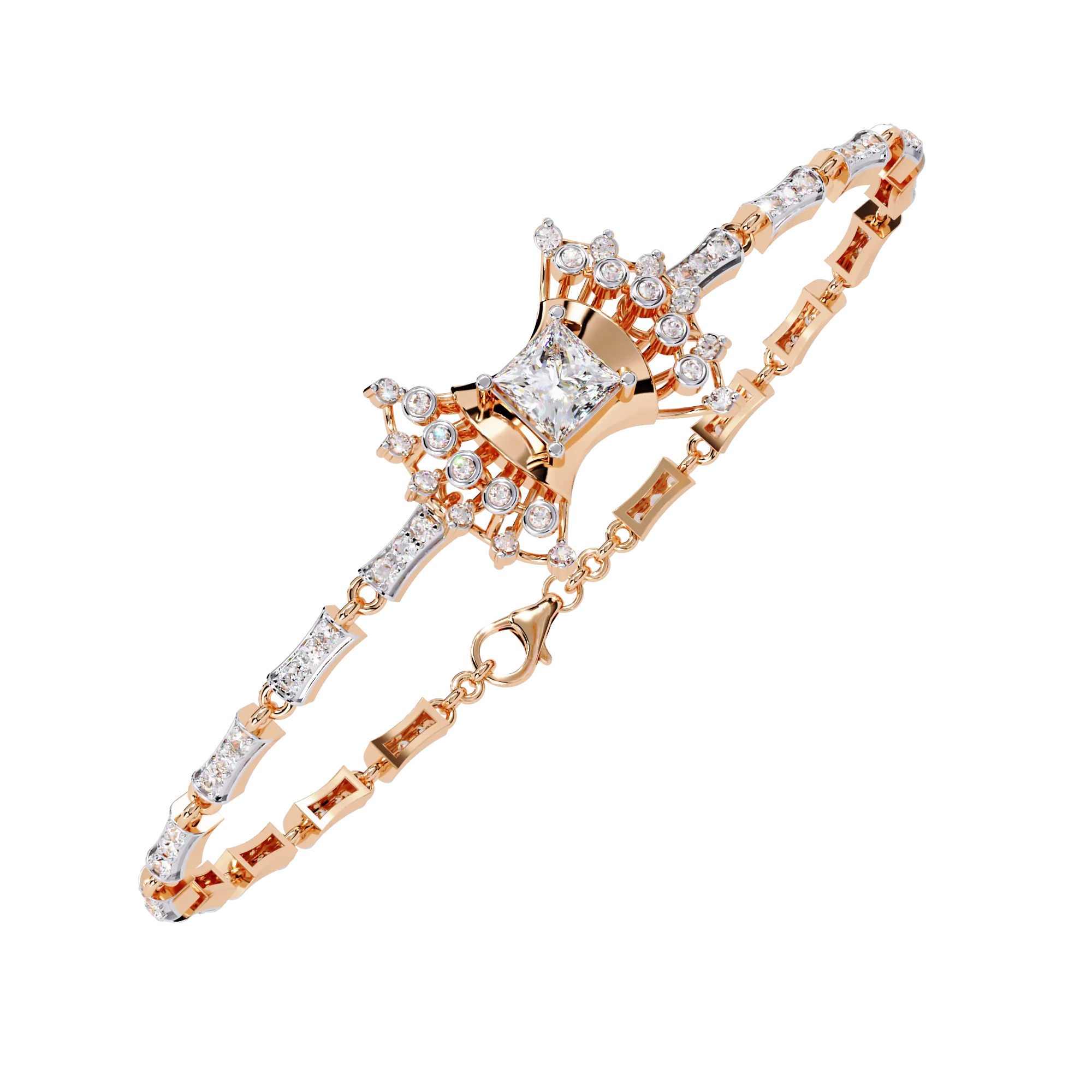 Mixed-Cut Tennis Bracelet