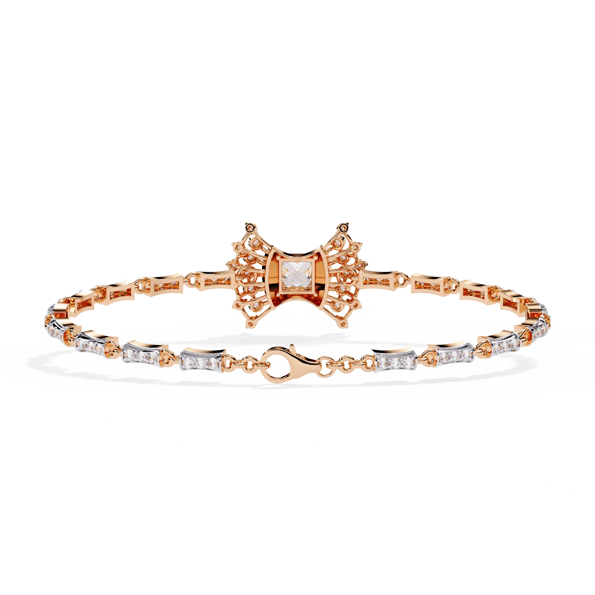 Mixed-Cut Tennis Bracelet