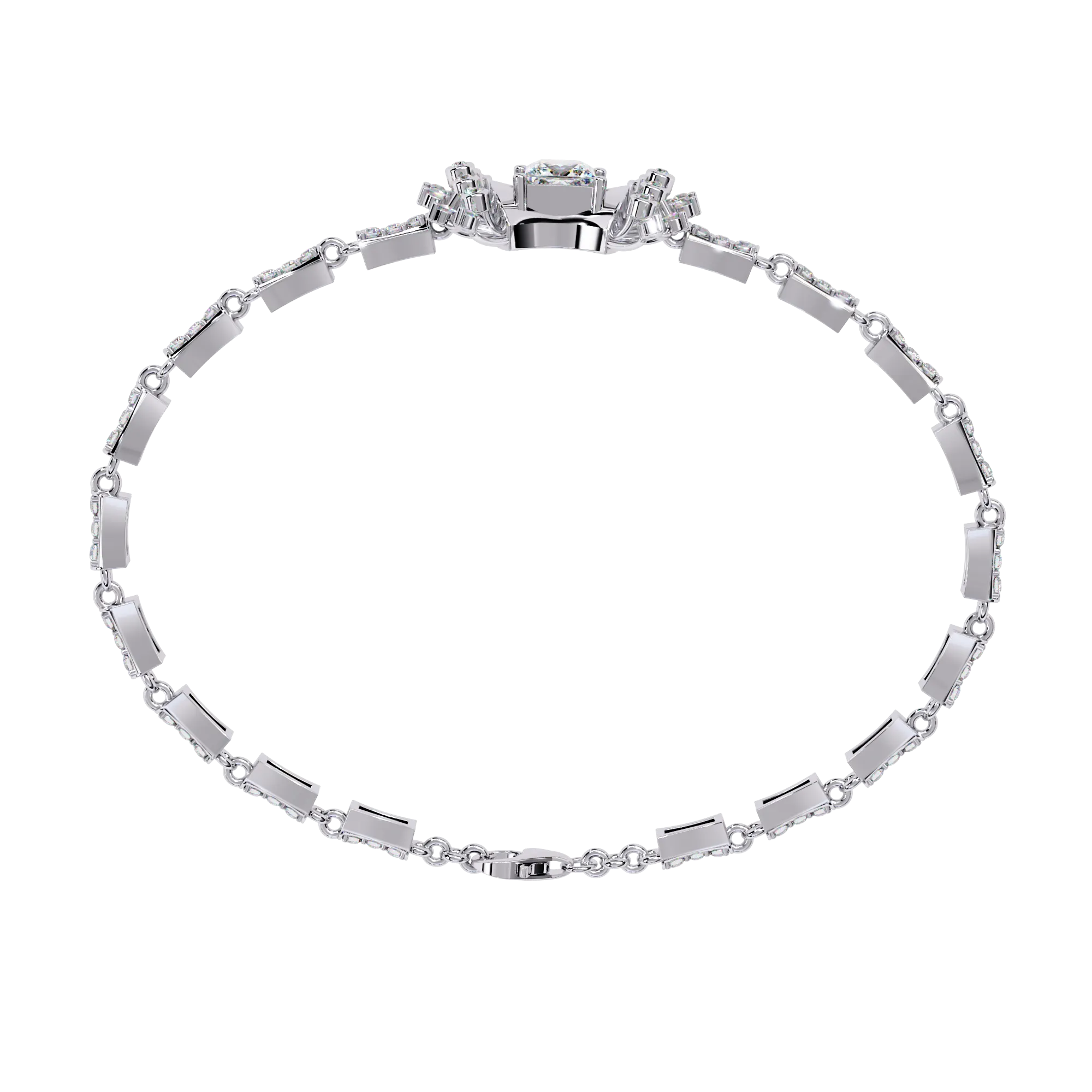 Mixed-Cut Tennis Bracelet