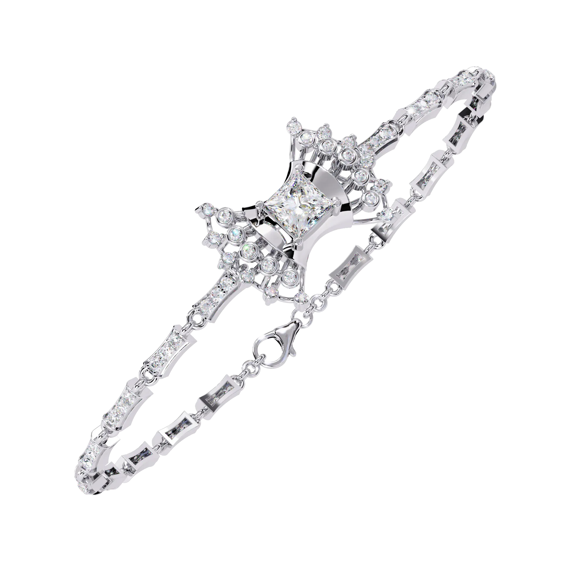 Mixed-Cut Tennis Bracelet