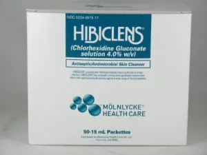 Molnlycke Hibiclens Antimicrobial Skin Cleanser 15Ml Packet 4% Solution - Box...