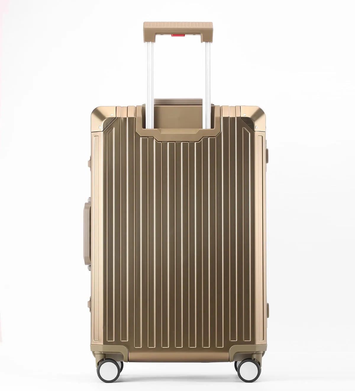 MONO CHECKED SUITCASE GOLD | ALUMINUM