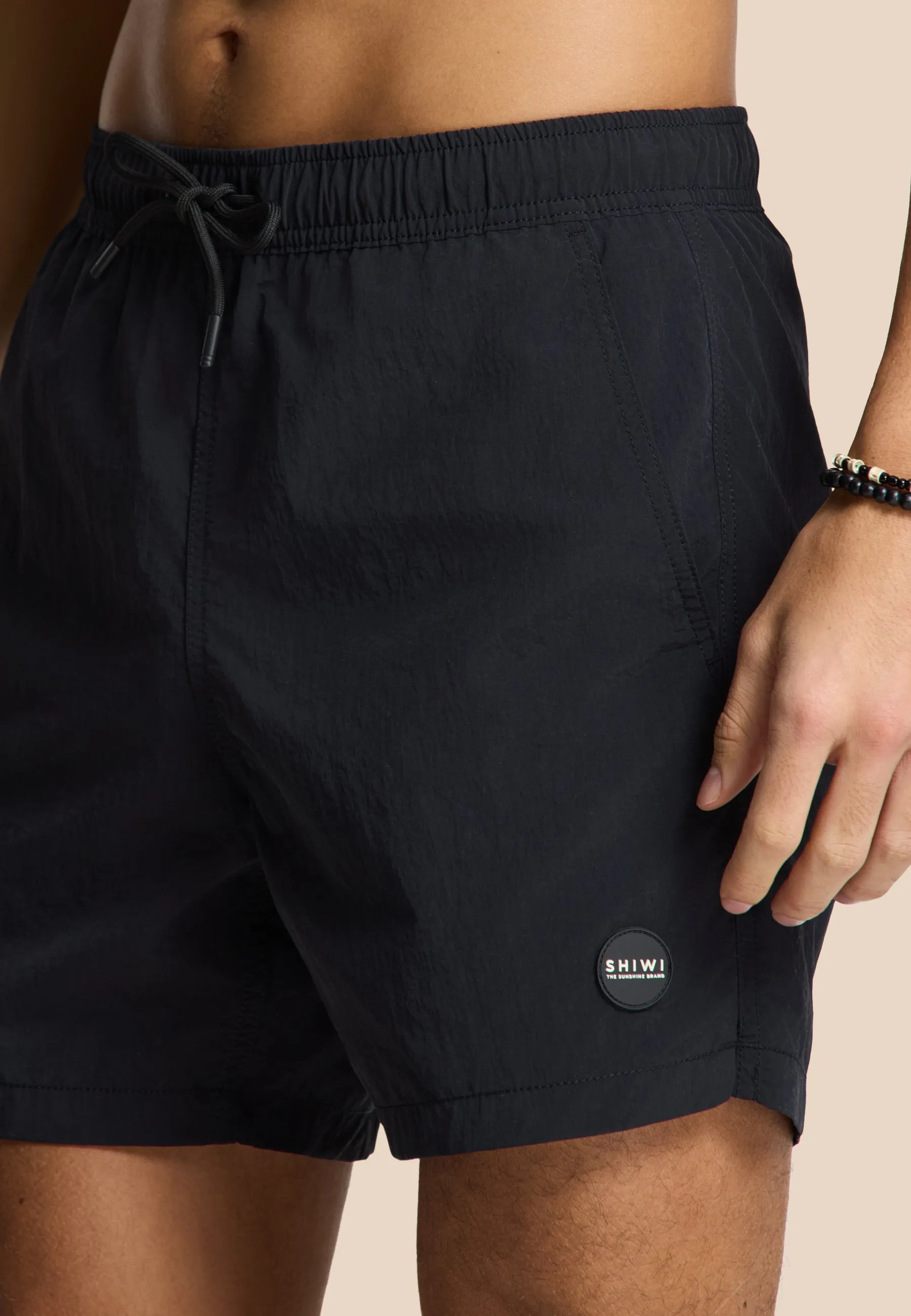 NATE QUICK DRY swim shorts solid | black