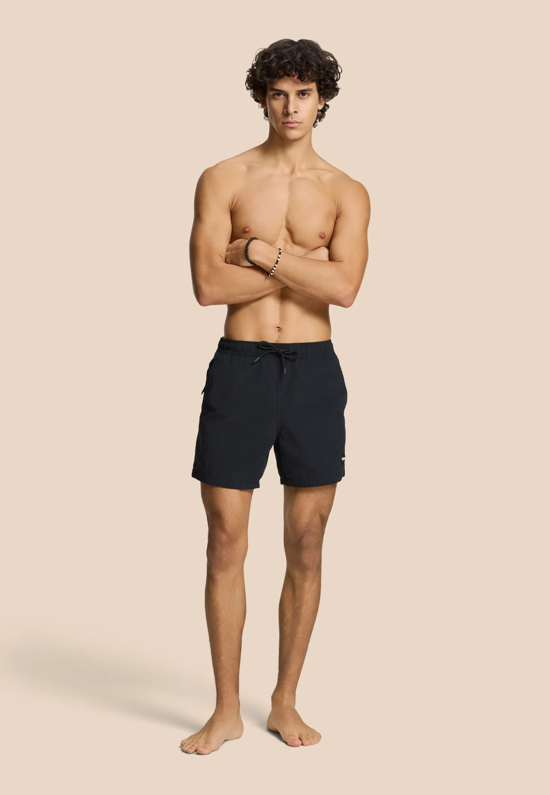 NATE QUICK DRY swim shorts solid | black