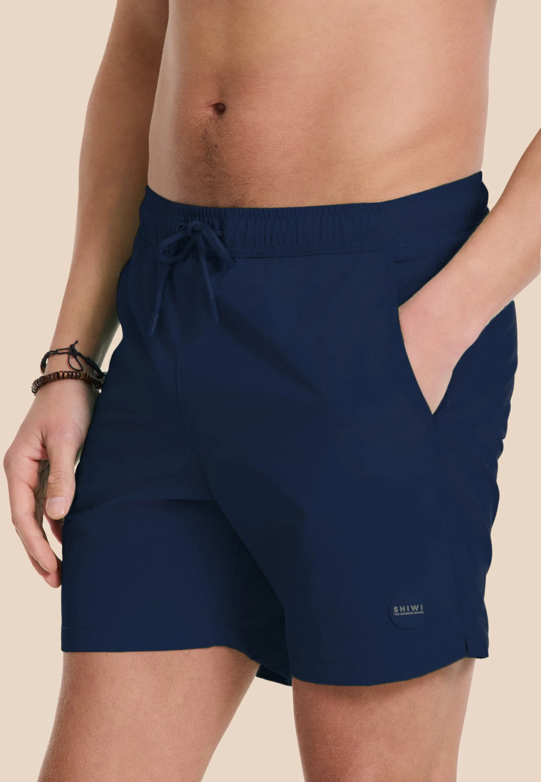 NATE QUICK DRY swim shorts solid | dark navy