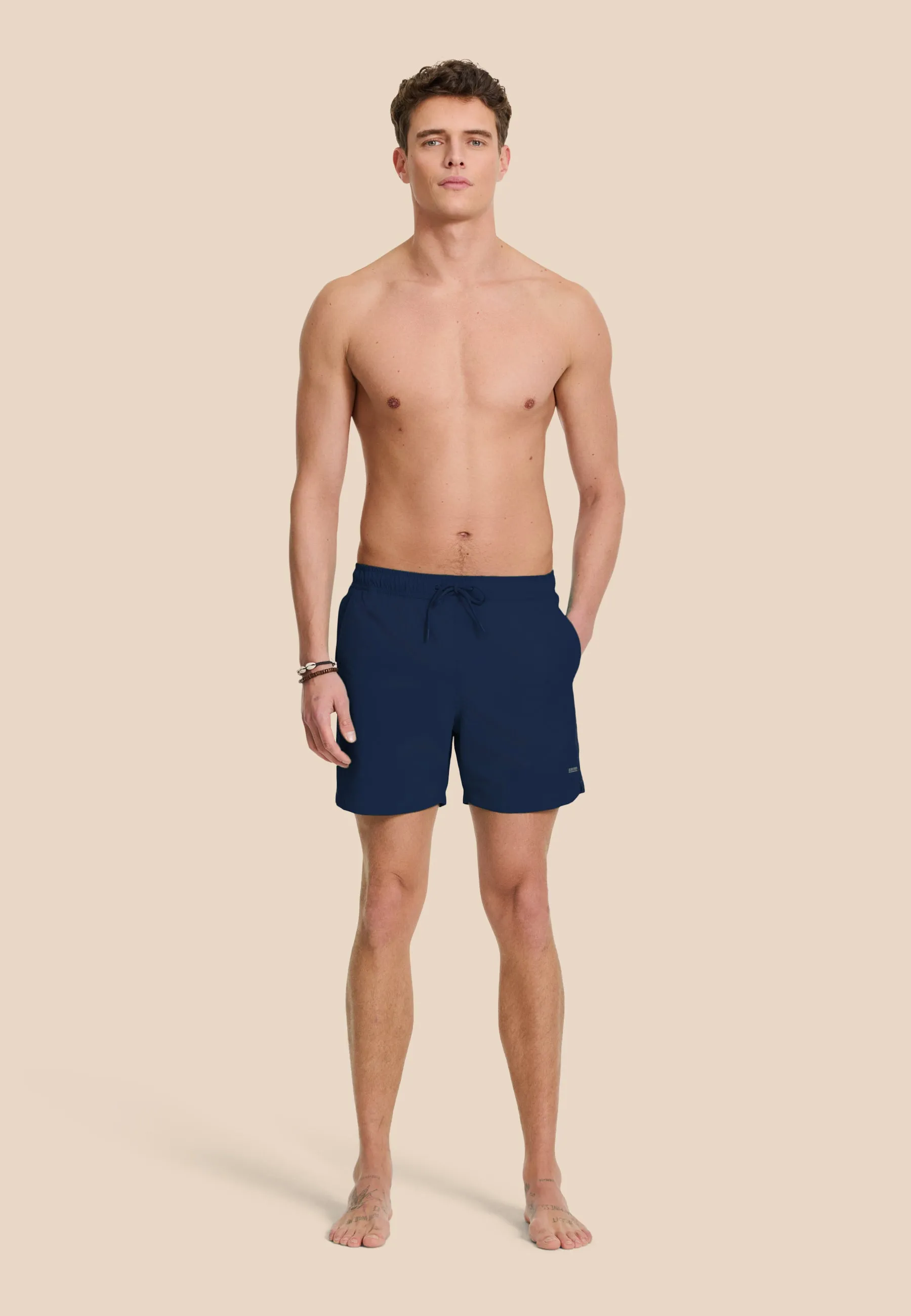 NATE QUICK DRY swim shorts solid | dark navy