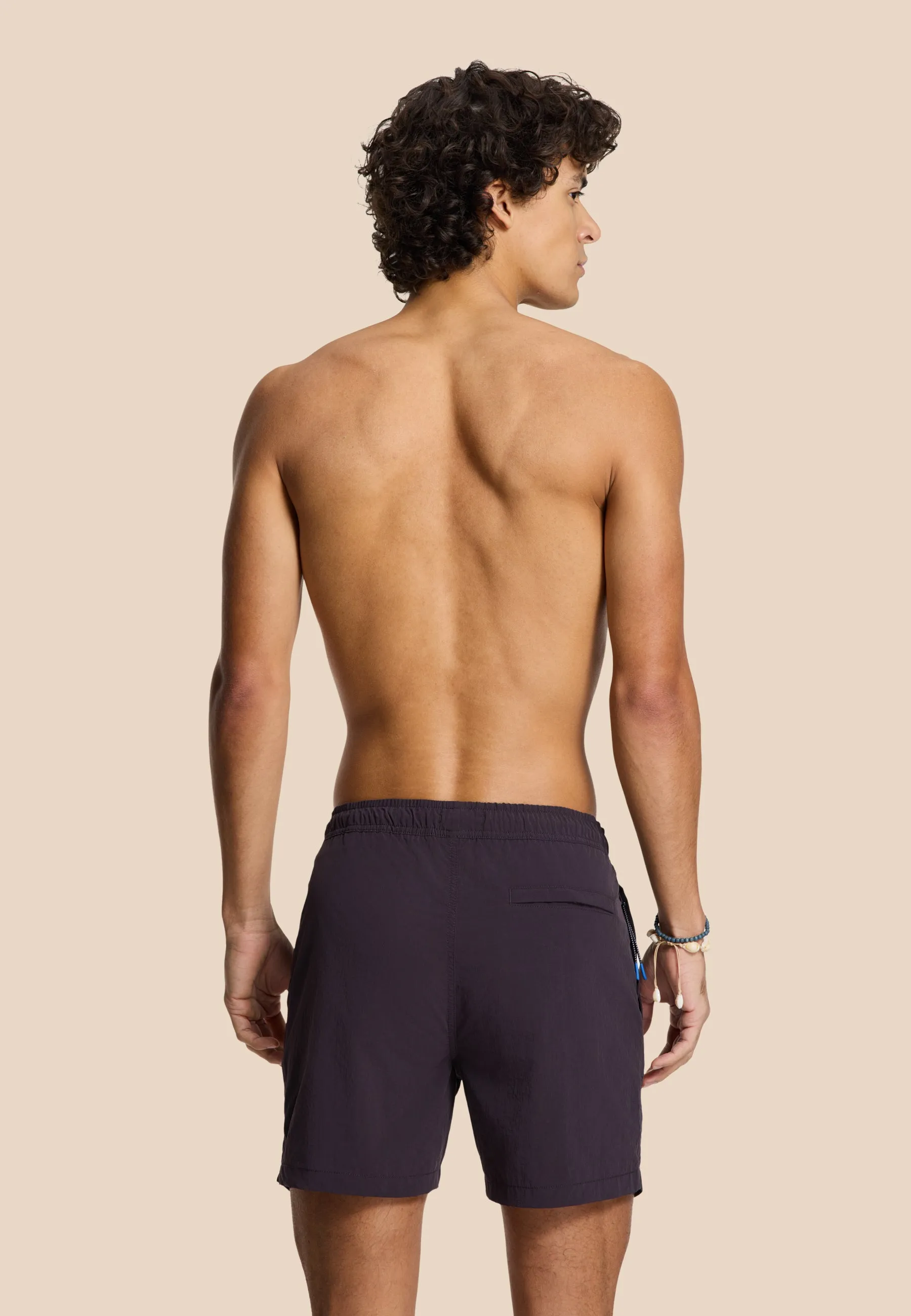NATE QUICK DRY swim shorts solid | purple rock