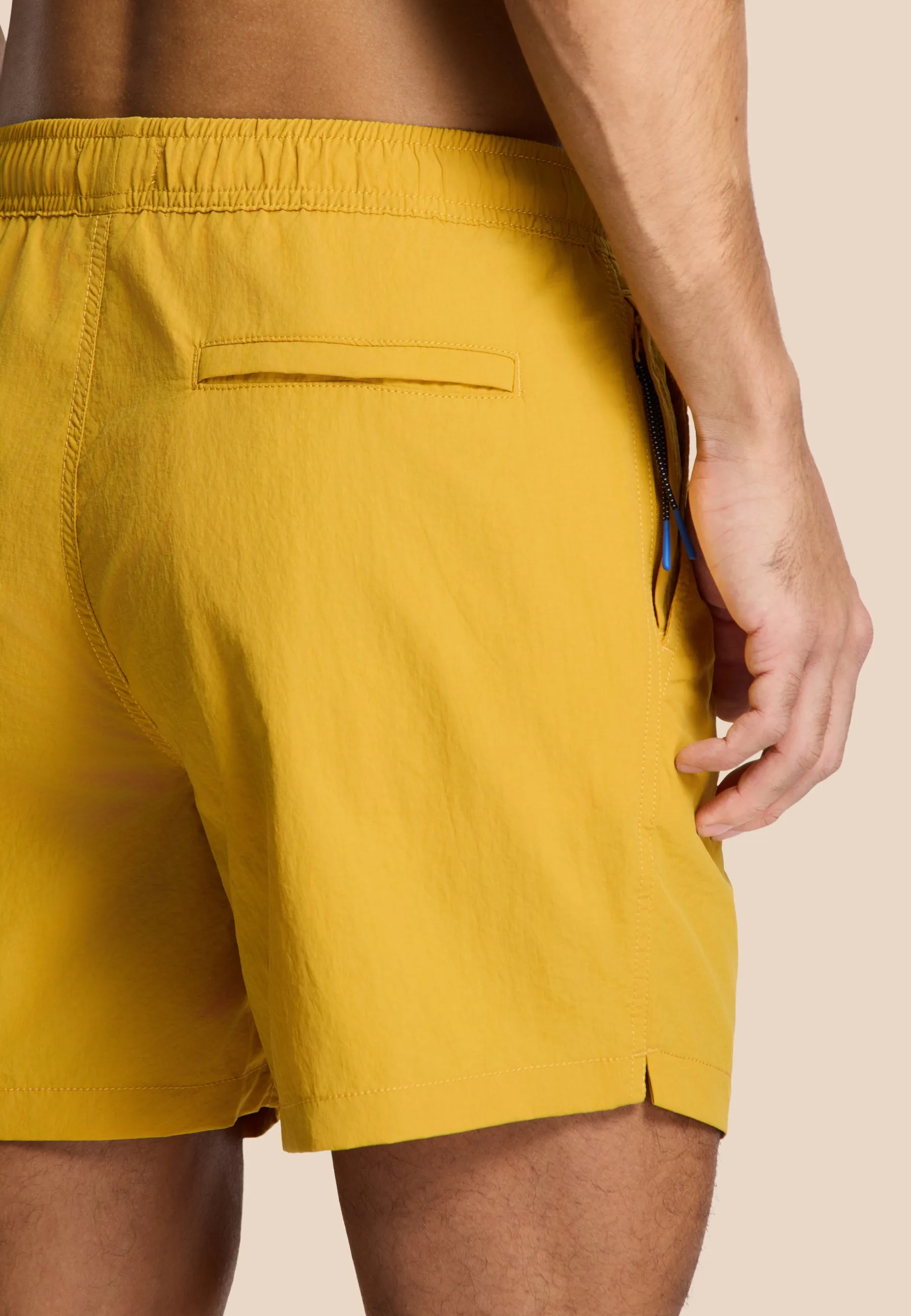 NATE QUICK DRY swim shorts solid | yellow ochre