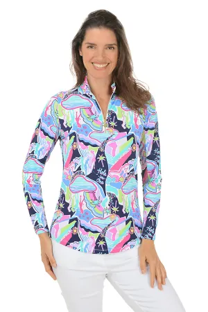 Navy Golfer UPF50  Sun Shirt
