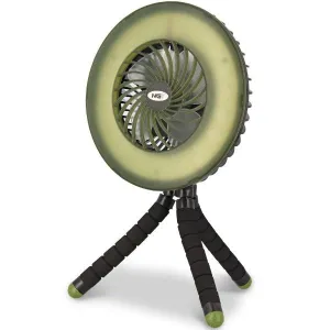 NGT Dynamic Bivvy Fan USB Rechargeable 3600mAh Fan with Light and Power Bank