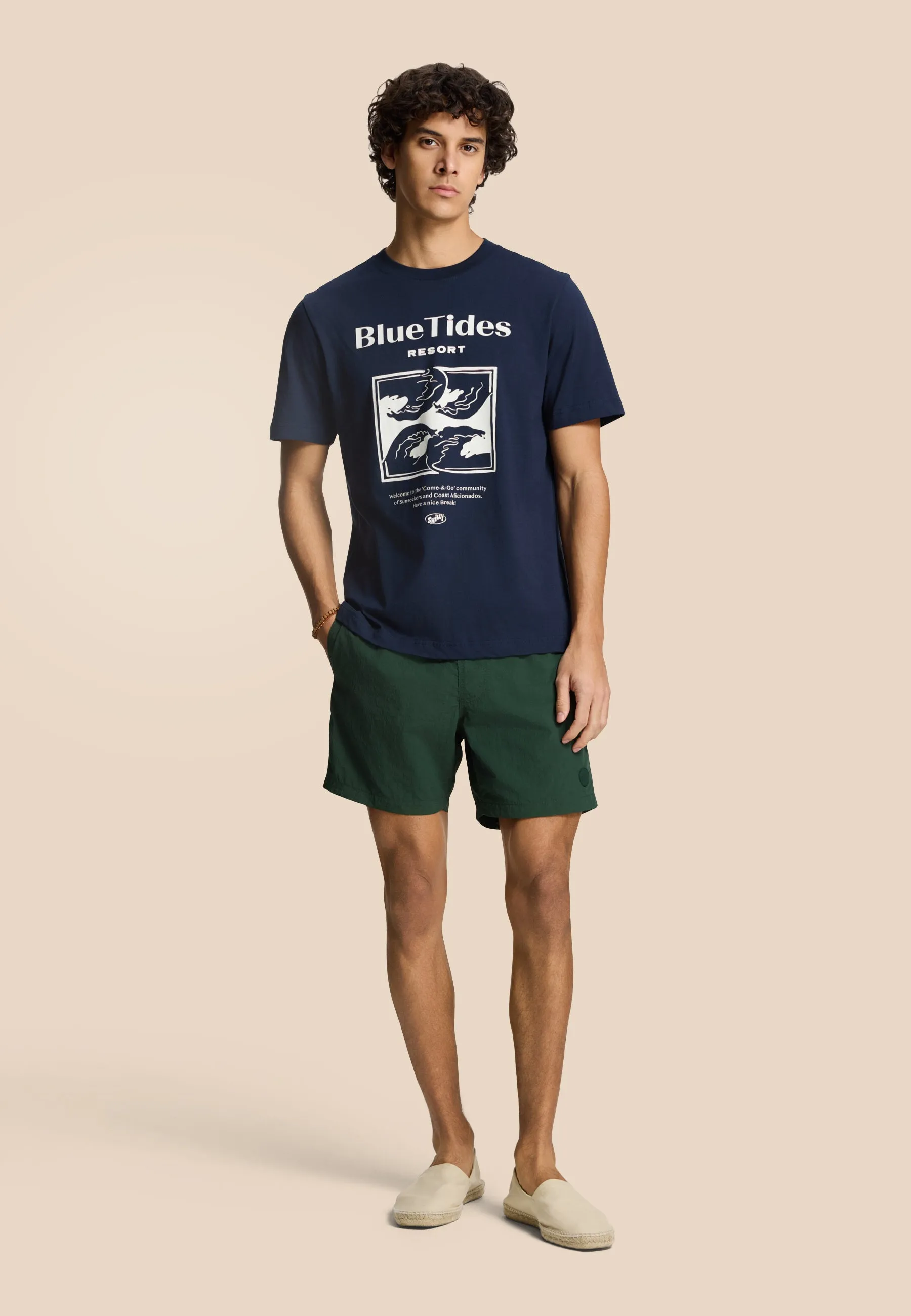 NICK QUICK DRY swim shorts solid | green leaf