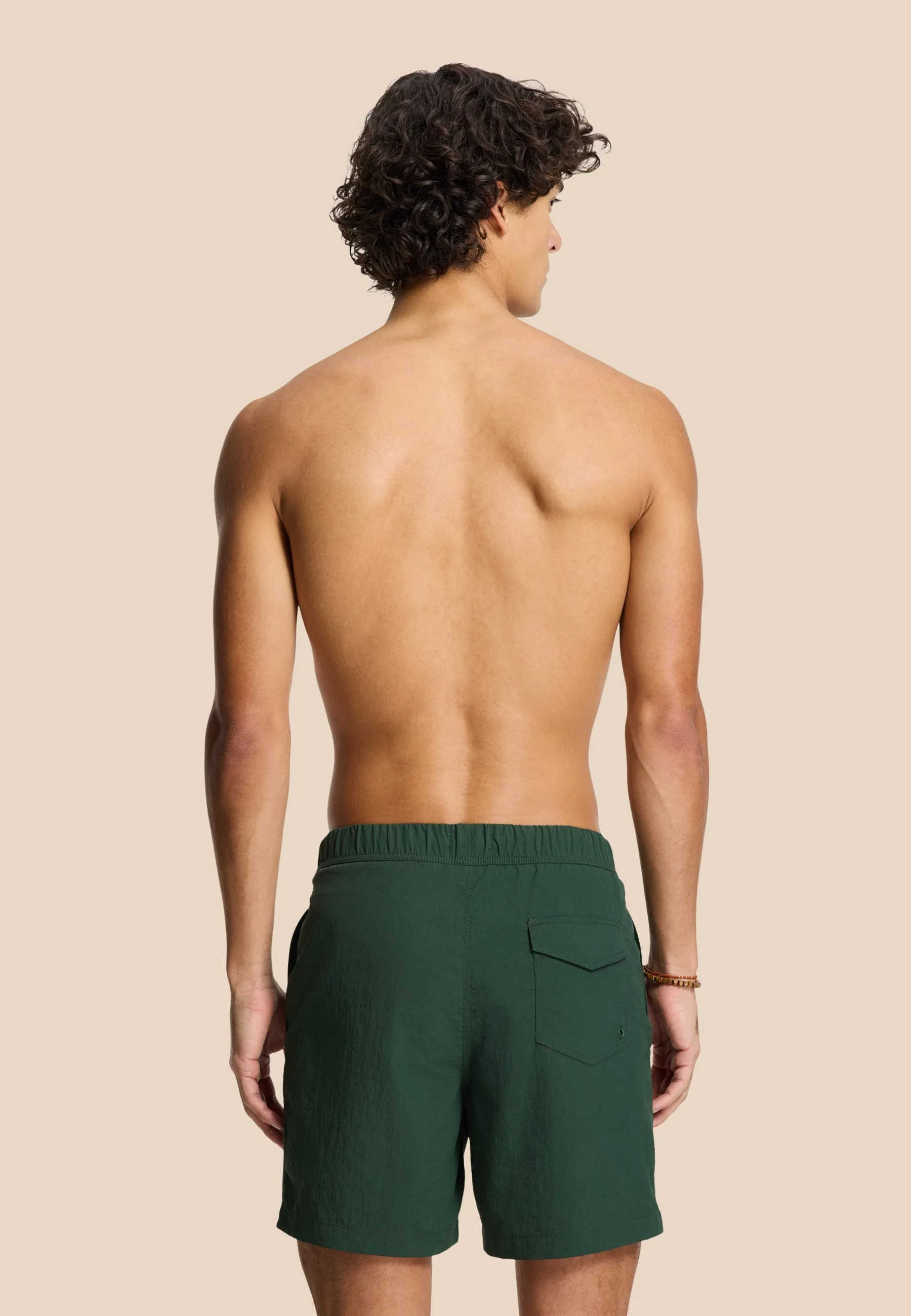 NICK QUICK DRY swim shorts solid | green leaf