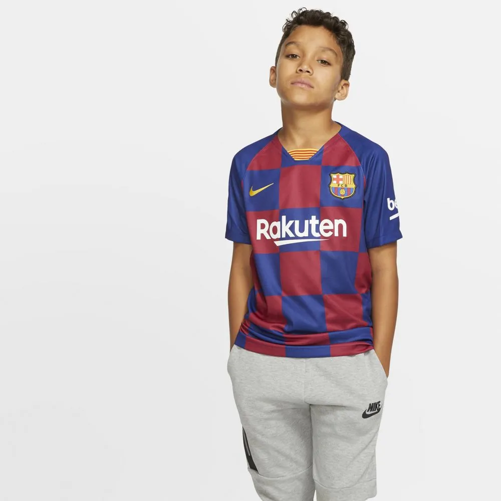 Nike FC Barcelona 2019/20 Stadium Home Big Kids' Soccer Jersey