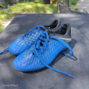 Nike Hypervenom Phantom 3 Elite ACC Blue Soccer Cleats Men’s Size 5.5