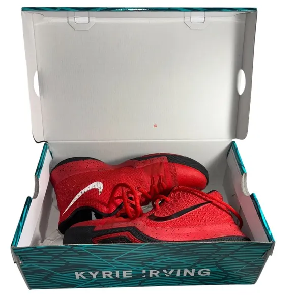 Nike Kyrie 3 Candy Apple Red High Top Sneakers Boys Size 6.5