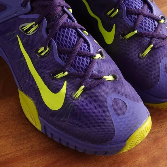 Nike Sneakers Mens Size 9 Zoom HyperRev 2015 Persian Violet Volt Athletic Shoes