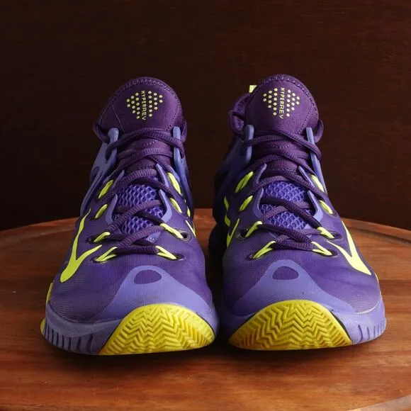 Nike Sneakers Mens Size 9 Zoom HyperRev 2015 Persian Violet Volt Athletic Shoes
