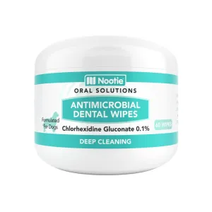 Nootie Antimicrobial Dental Wipes for Dogs