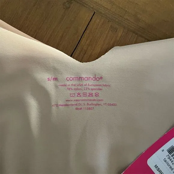 NWT Commando Women's Beige Classic Tailored Full Slip True Nude Size S/M