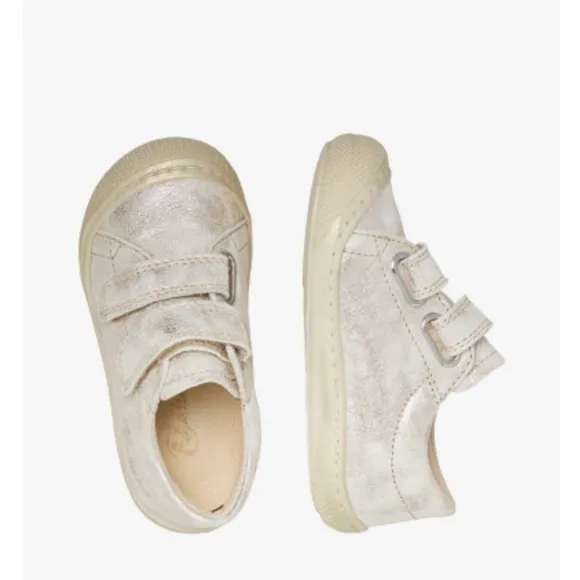 NWT NATURINO COCOON LOW VL Leather first-steps shoes in Platinum