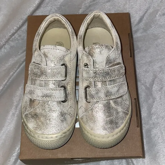 NWT NATURINO COCOON LOW VL Leather first-steps shoes in Platinum