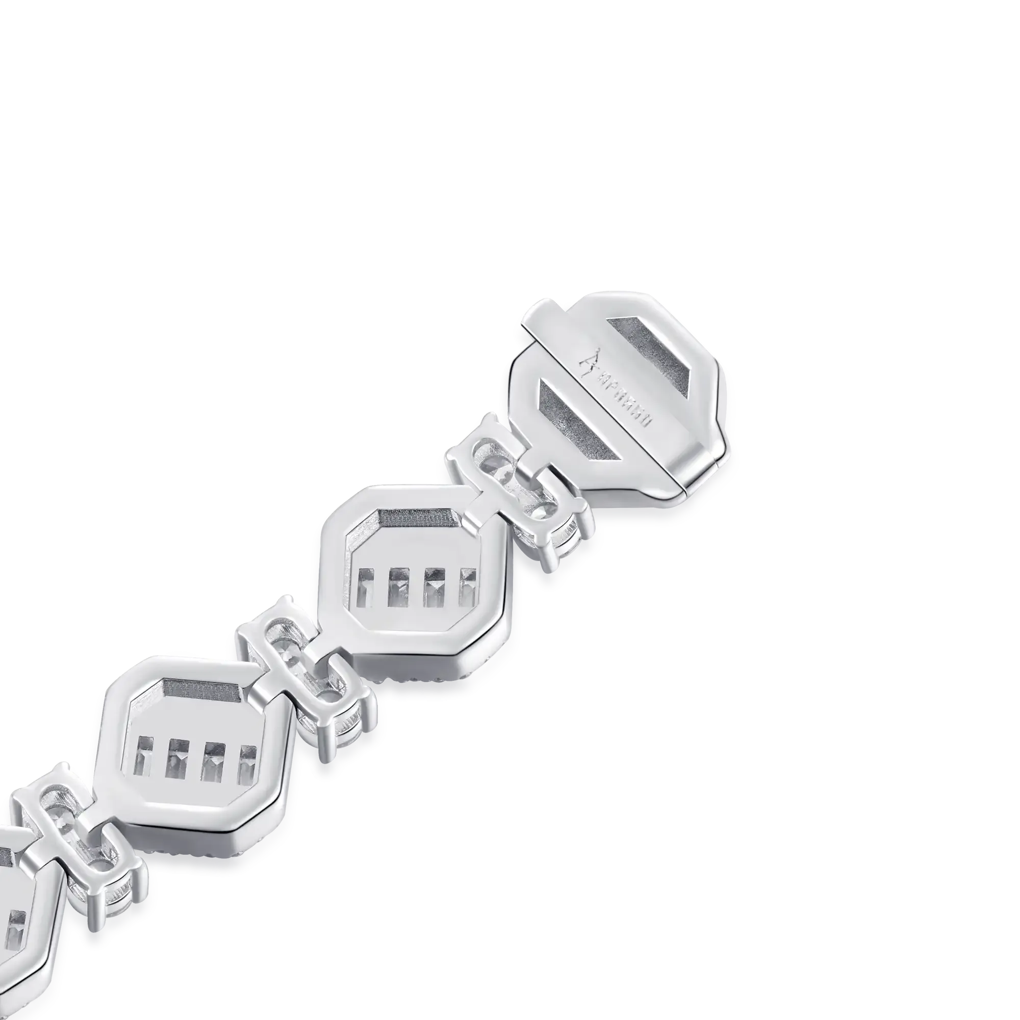 Octagon Mix Cut Tennis Bracelet - 8mm