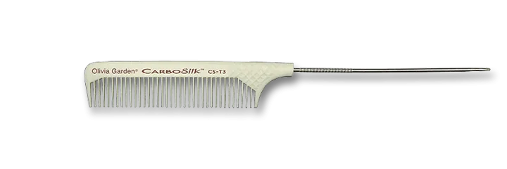 Olivia Garden CarboSilk Comb T3 Metal Tail Comb