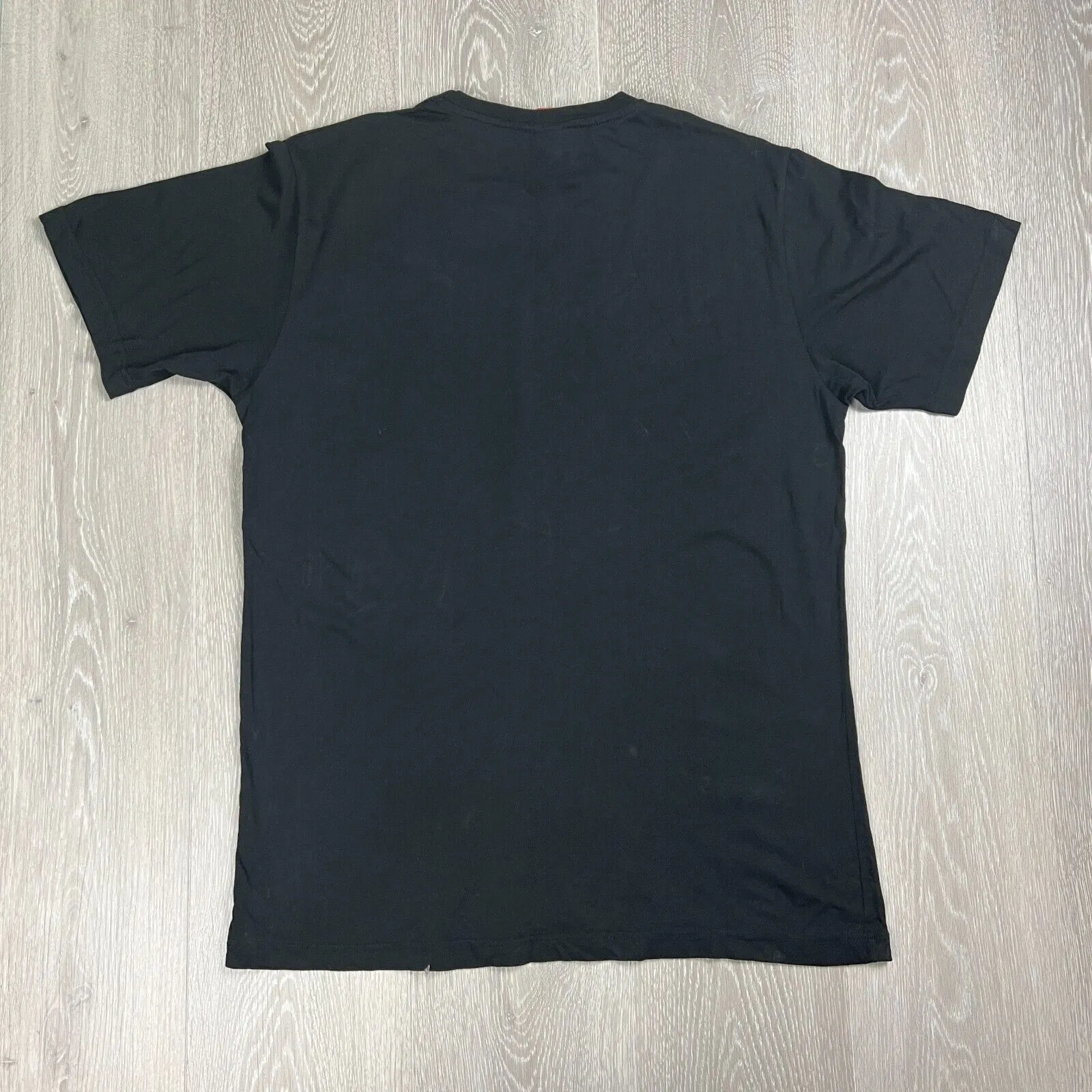 OLYMPIACOS FC Greek Football Soccer Mens Black T-Shirt Size Large