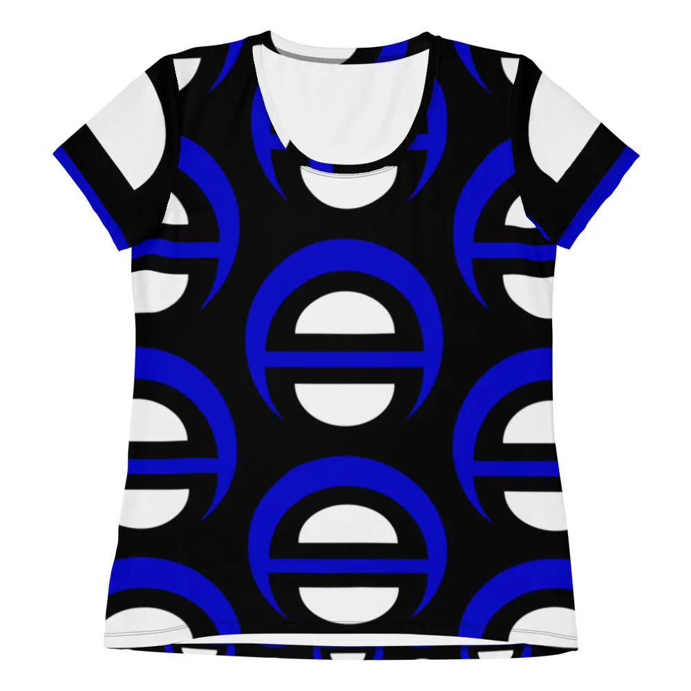 Origen Destination |On-Arrival Point of Origen Blu-light Women's  Athletic T-shirt