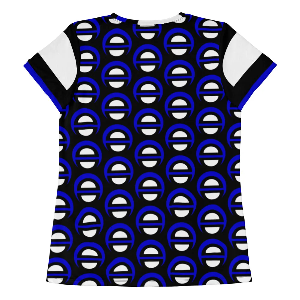 Origen Destination |On-Arrival Point of Origen Blu-light Women's  Athletic T-shirt